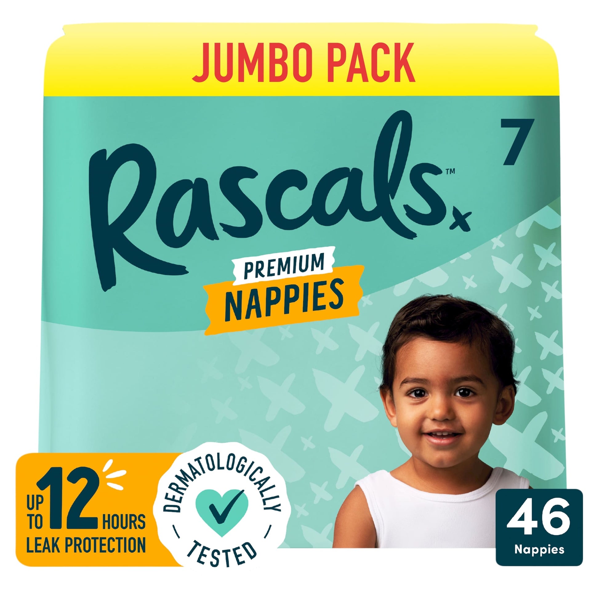 Rascals Premium Nappies, Size 7 | 46 Jumbo Pack — image 1
