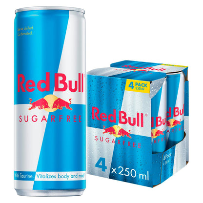 Red Bull Sugar Free Energy Drink 4 X 250Ml — image 1