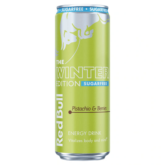 Red Bull Sugar Free Pistachios & Berries Winter Edition Energy Drink 473ml — image 1
