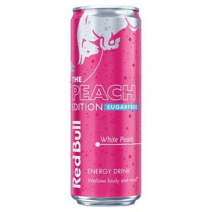 Red Bull Sugar Free Summer White Peach Edition Energy Drink 473ml — image 1