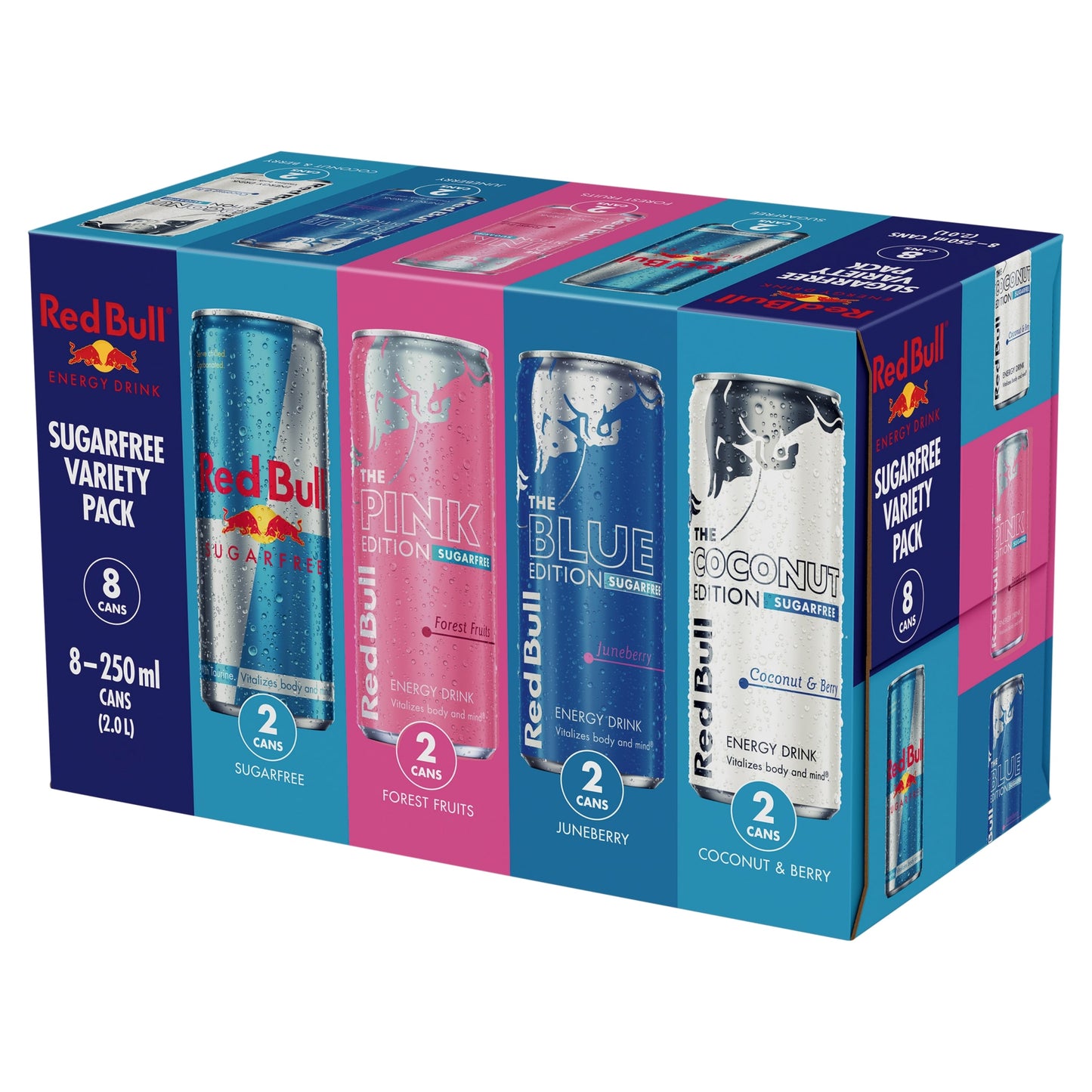 Red Bull Sugar Free Variety Pack Energy Drink 8 x 250ml — image 1