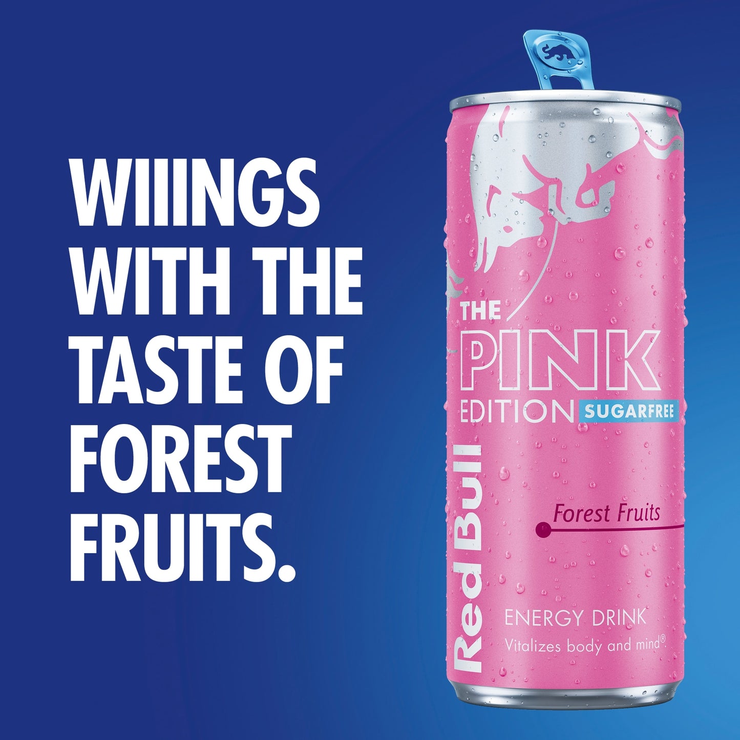 Red Bull The Pink Edition Sugarfree Energy Drink - Forest Fruit 4 x 250ml — image 2
