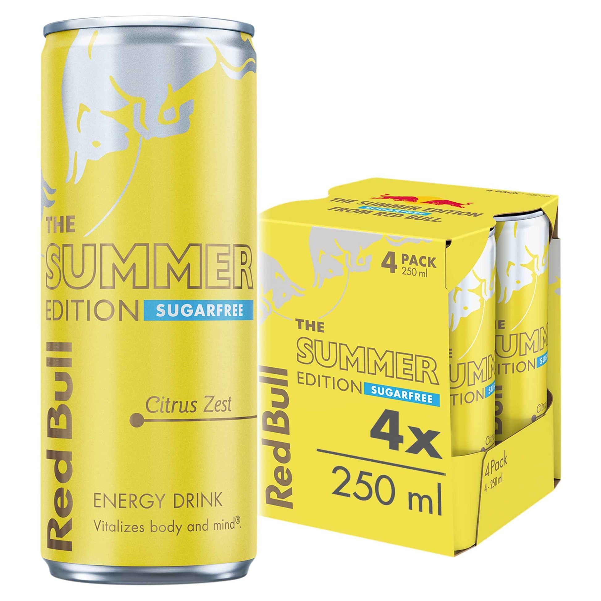 Red Bull The Summer Edition Sugar Free Citrus Zest Edition Energy