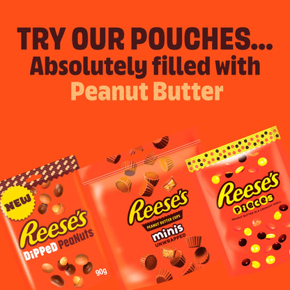 Reese's Milk Chocolate Peanut Butter Cups Mini's Unwrapped More To Share Pouch 185g — image 3