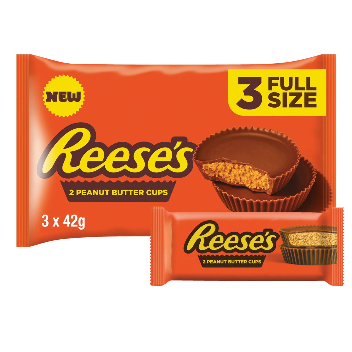 Reese's Peanut Butter 2 Cups Multipack 3 x 42g — image 1