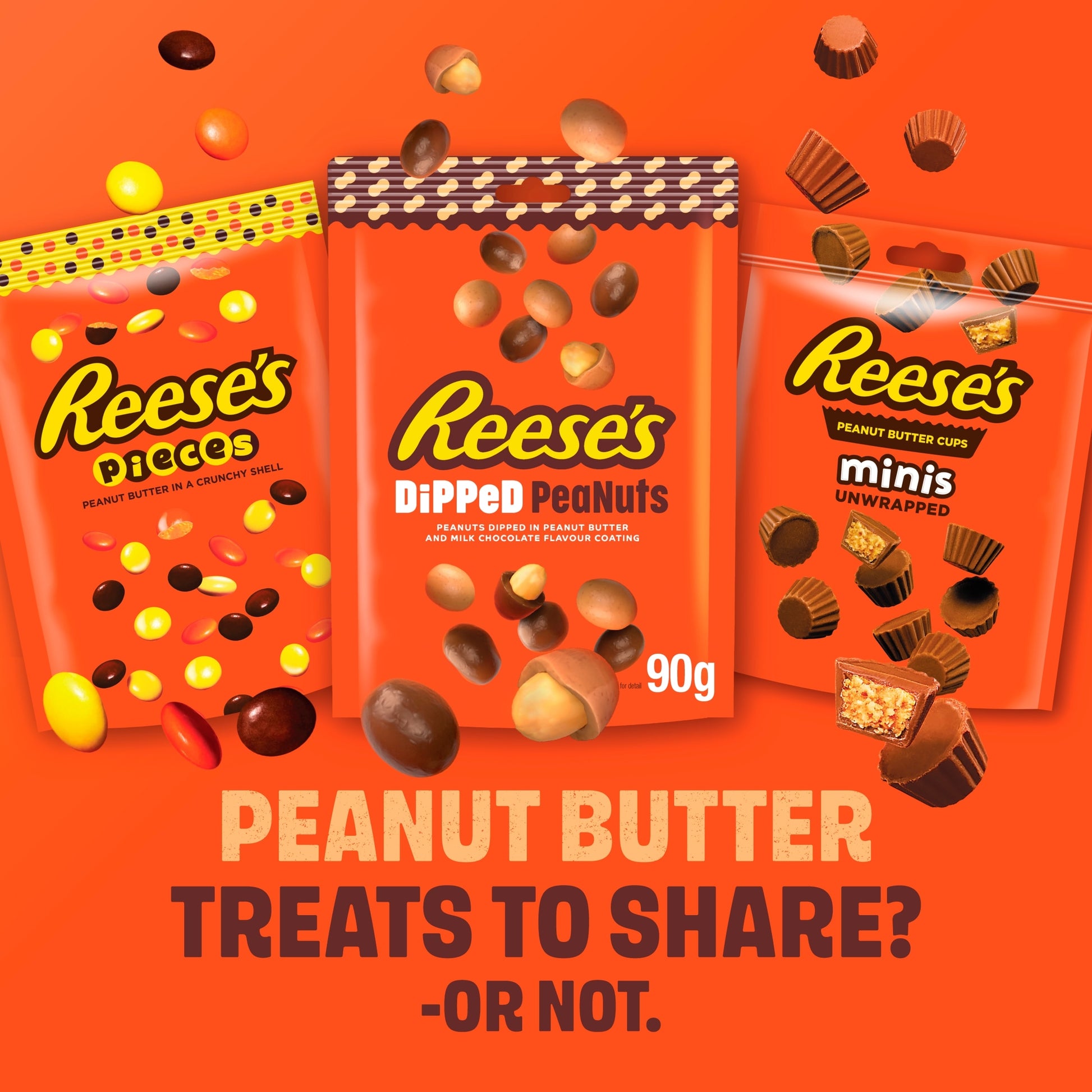 Reese's Peanut Butter Cups Minis Unwrapped 90G — image 2