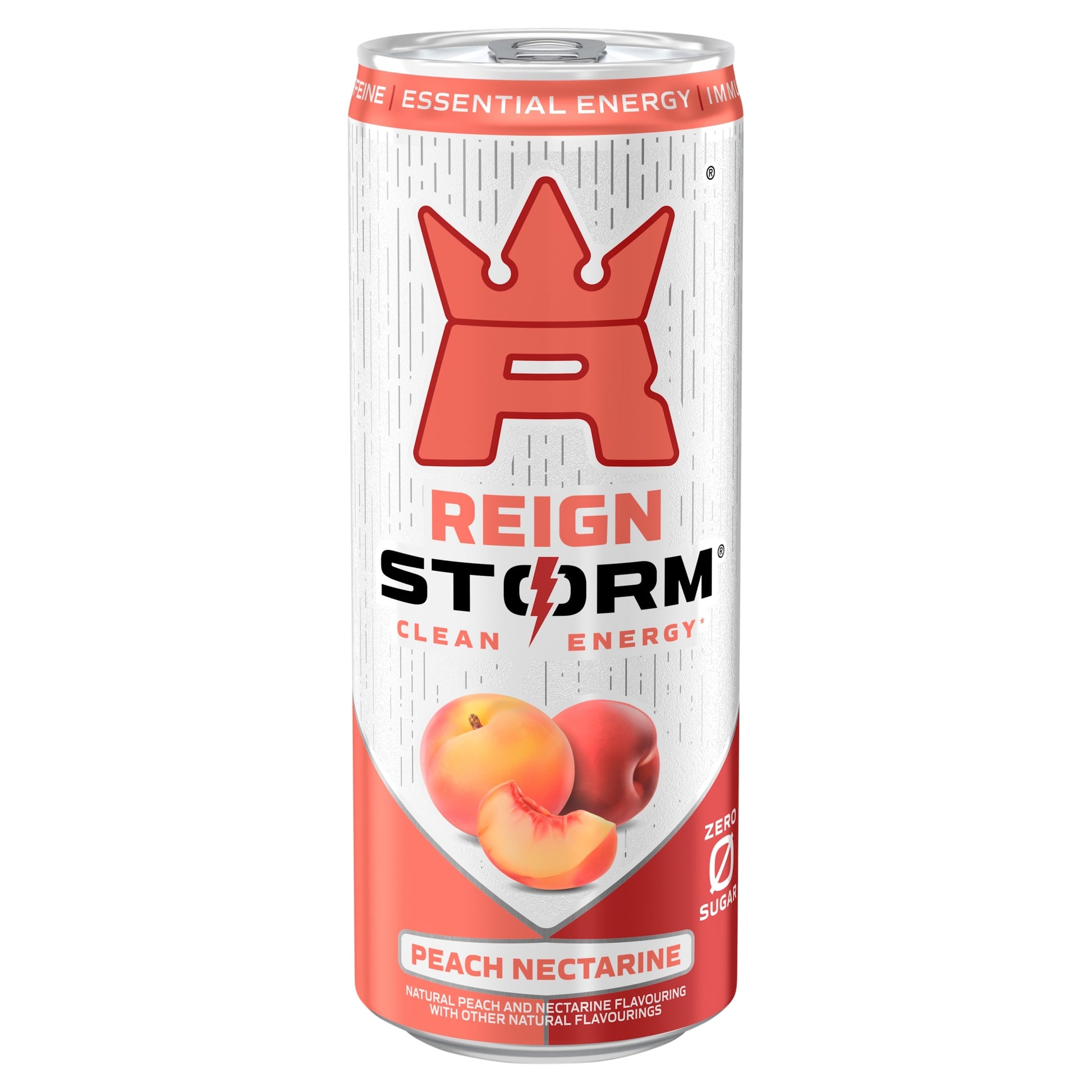Reign Storm Clean Energy Drink - Peach Nectarine 355ml — image 1