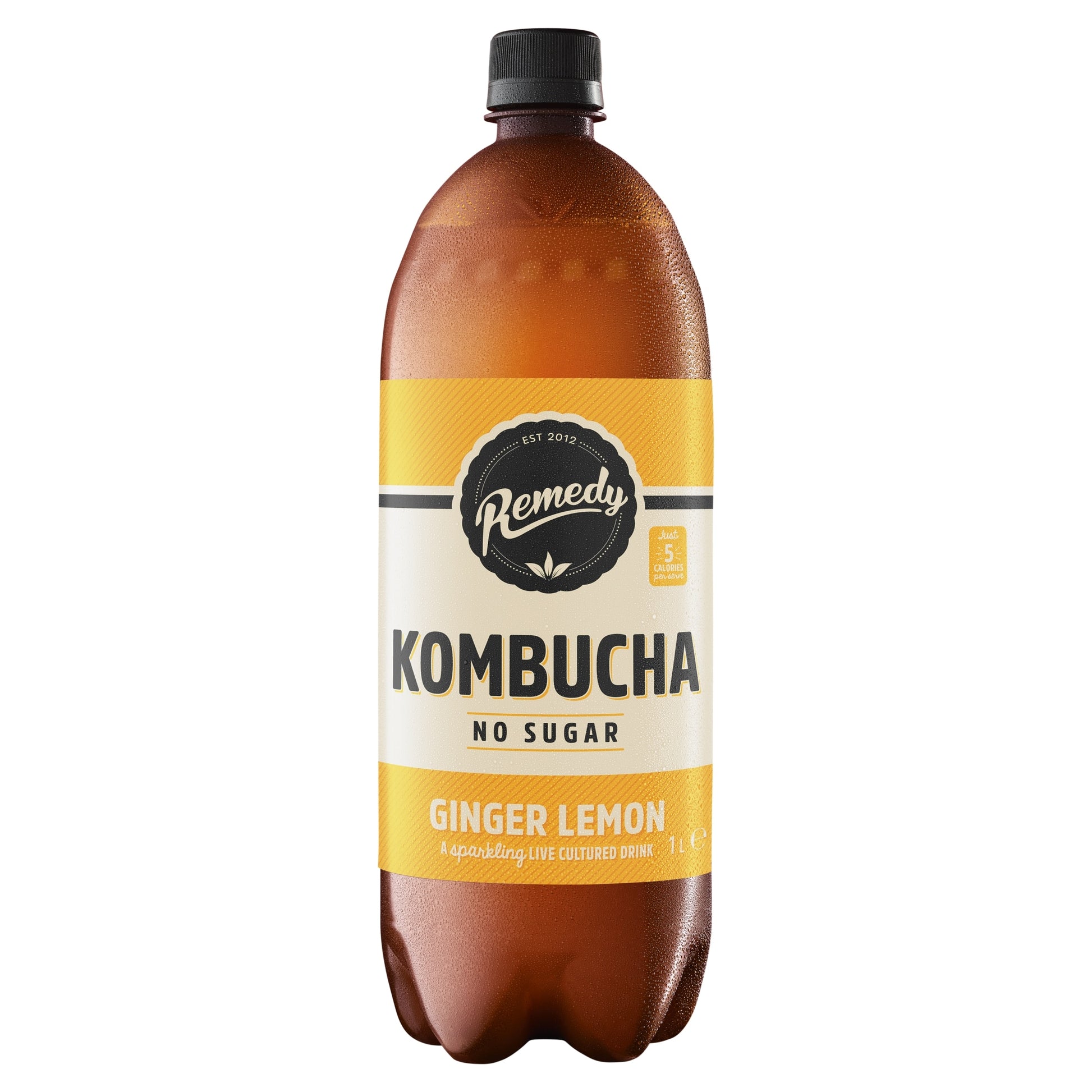 Remedy Kombucha Ginger Lemon 1L — image 1