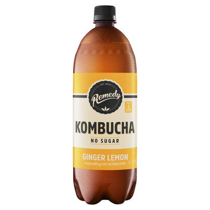Remedy Kombucha Ginger Lemon 1L — image 1