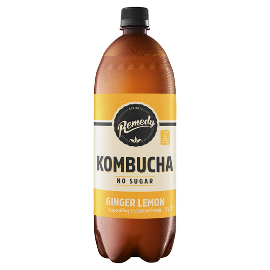 Remedy Kombucha Ginger Lemon 1L — image 1