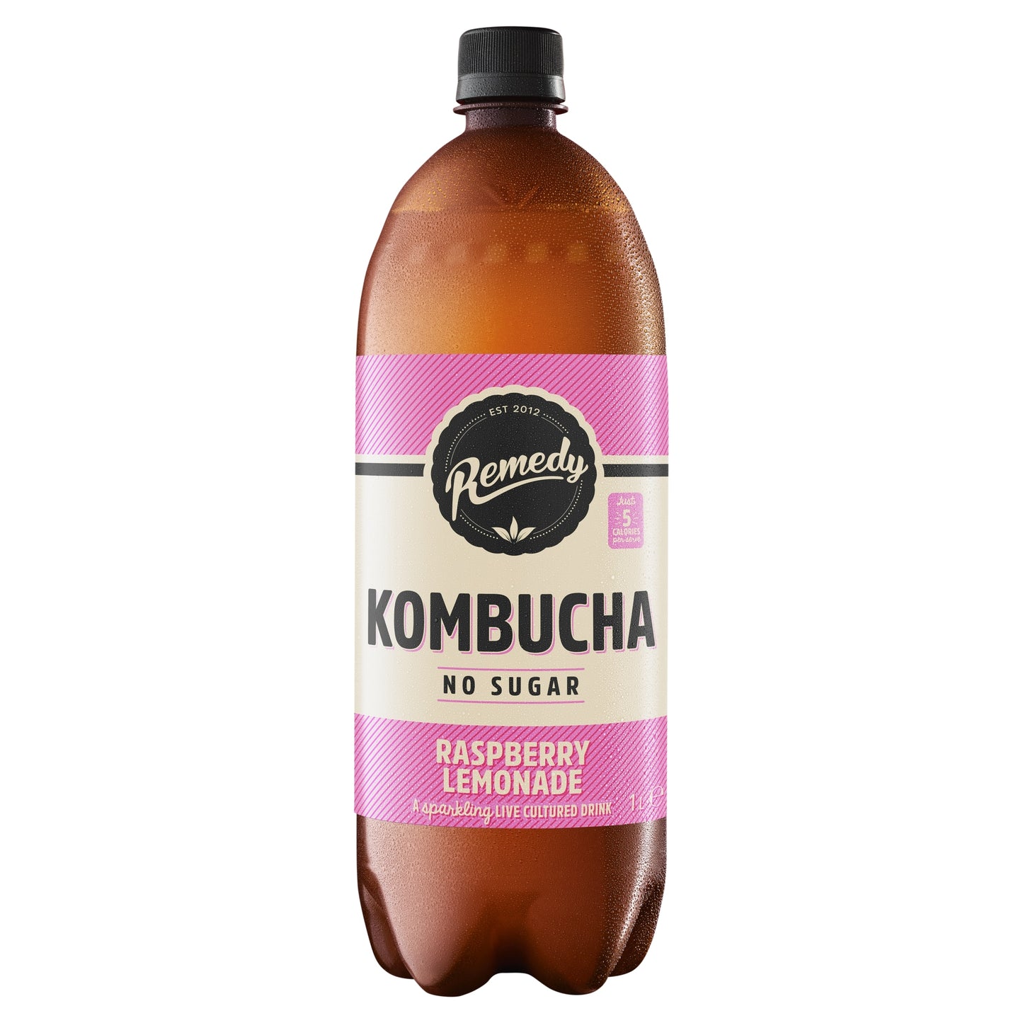 Remedy Kombucha Raspberry Lemonade 1L — image 1