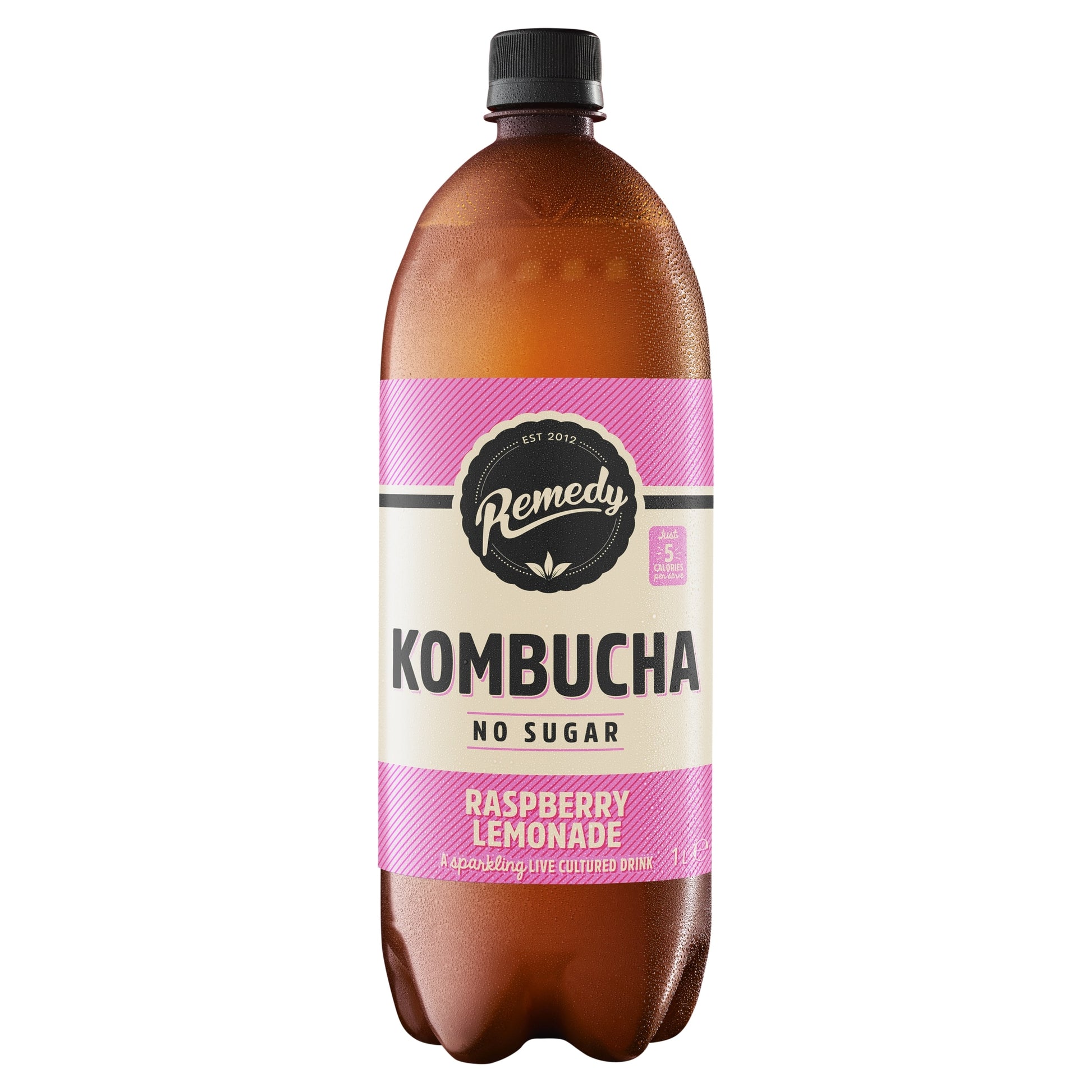 Remedy Kombucha Raspberry Lemonade 1L — image 1