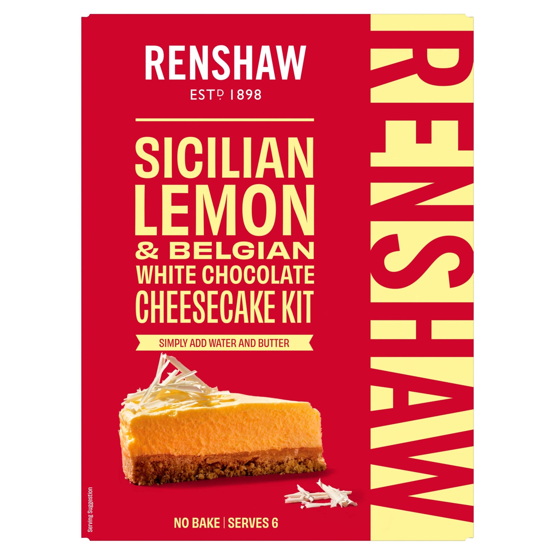 Renshaw Sicilian Lemon & Belgian White Chocolate Cheesecake Kit 425g — image 1
