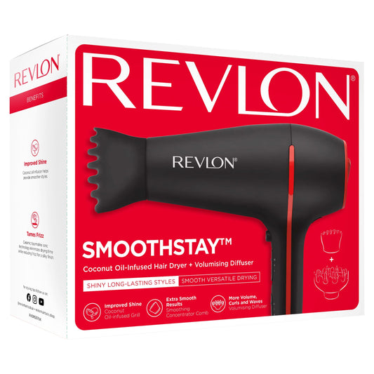 Revlon Smoothstay Coconut Oil Hair Dryer — image 1