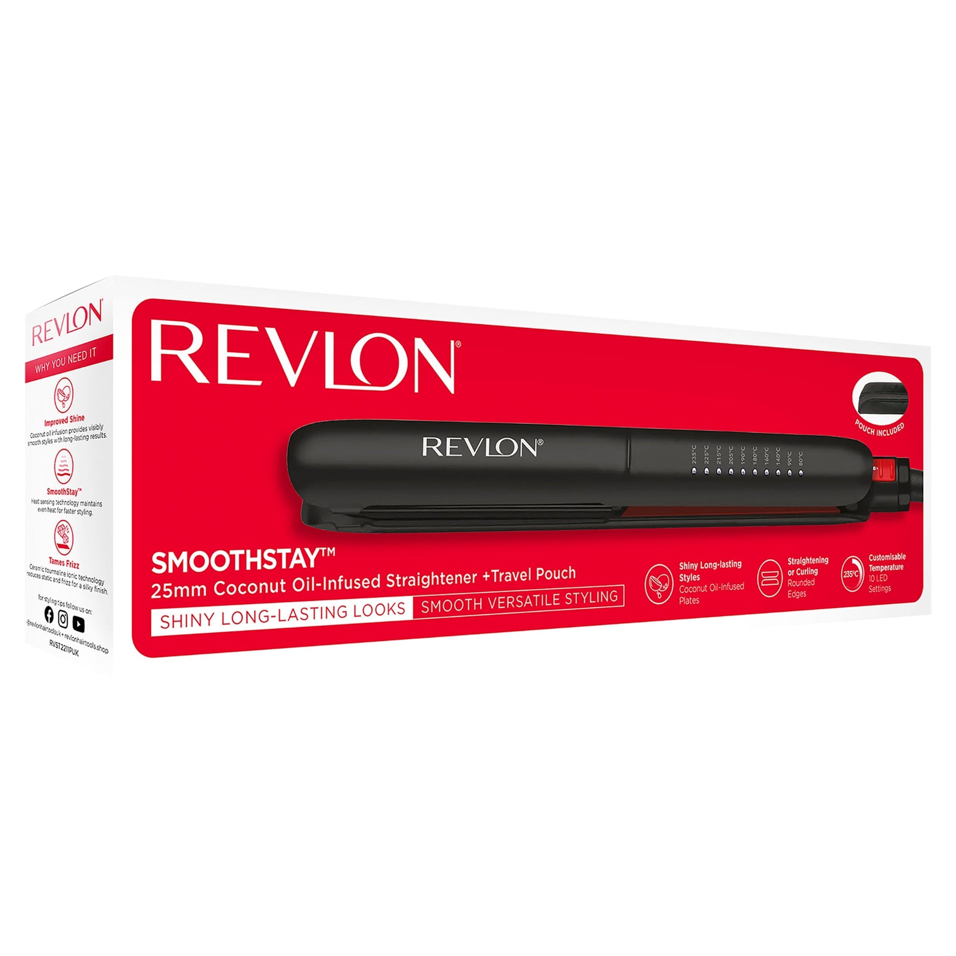 Revlon Smoothstay Coconut Oil Infused Straightener — image 1