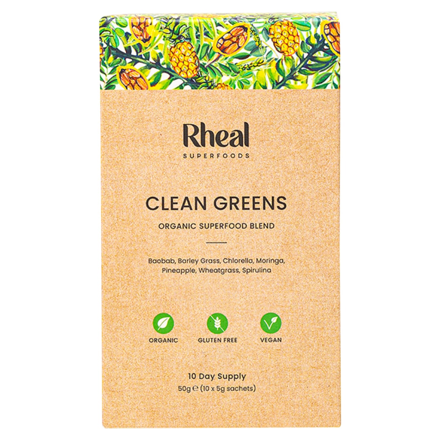 Rheal Superfoods Clean Greens 10x5g — image 1