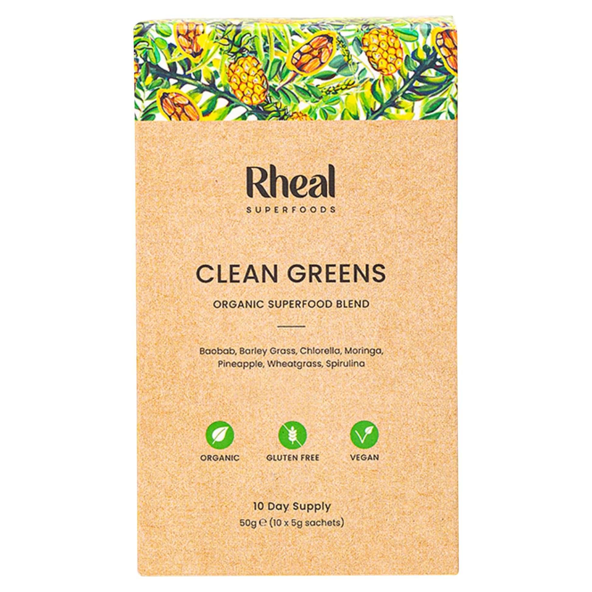 Rheal Superfoods Clean Greens 10x5g — image 1