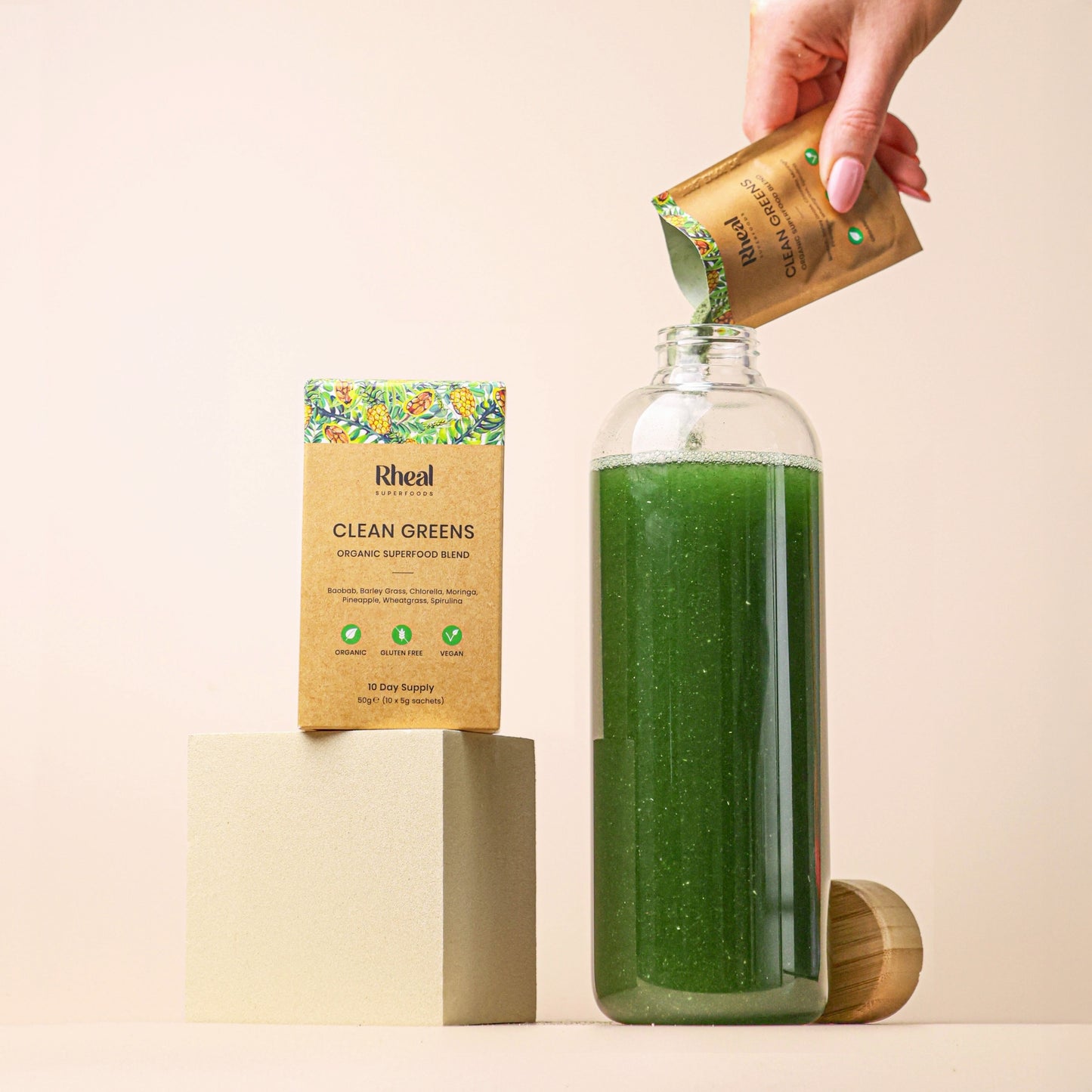 Rheal Superfoods Clean Greens 10x5g — image 3