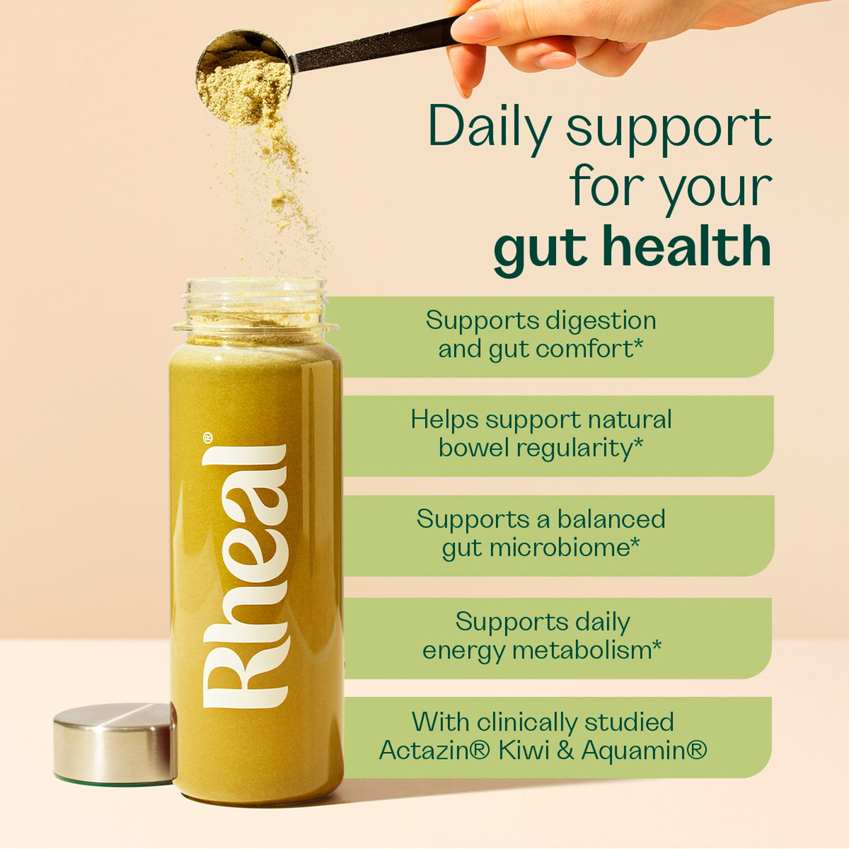 Rheal Superfoods Gut Feel Daily Superfood blend 7x5g — image 2