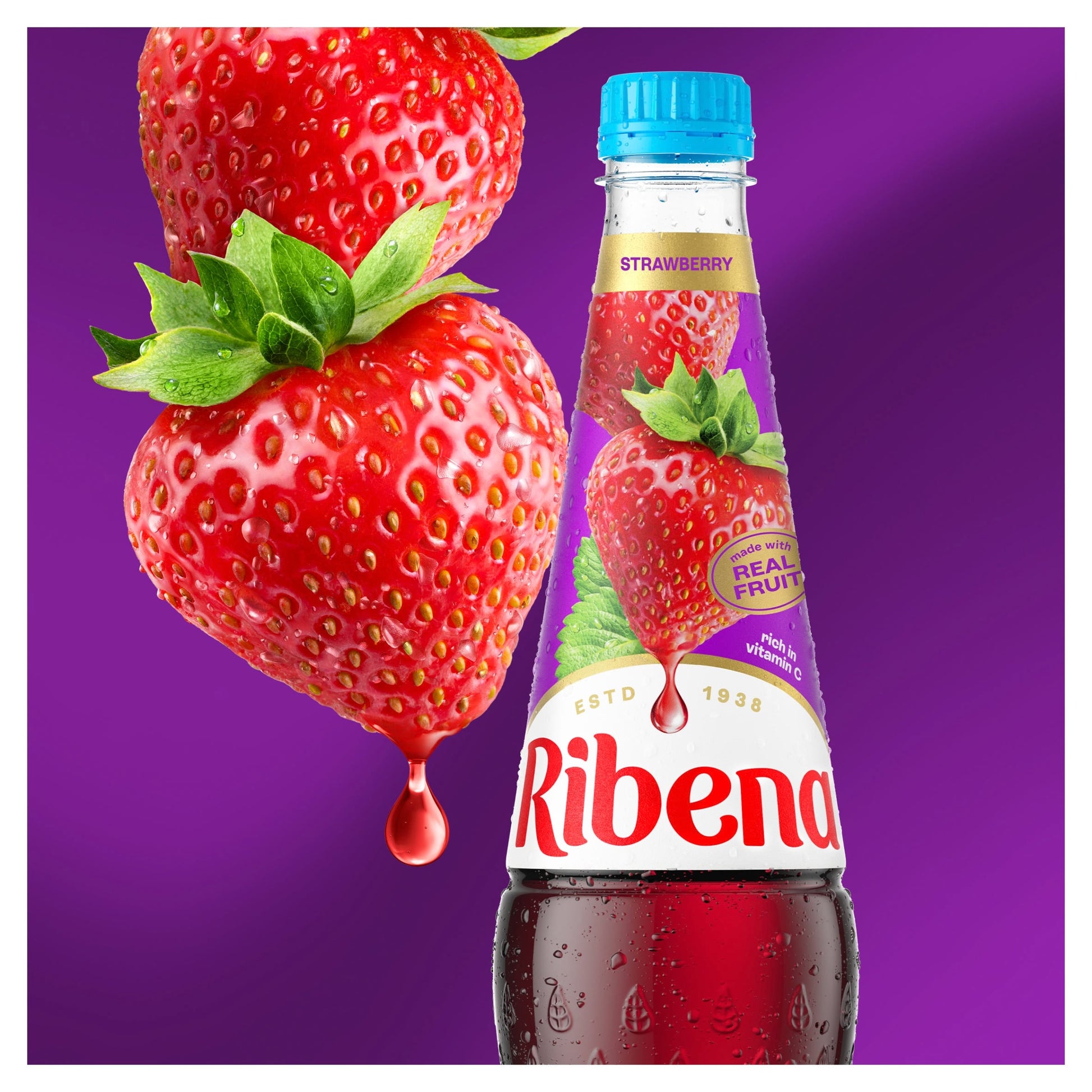Ribena Strawberry Squash No Added Sugar 850ml — image 4
