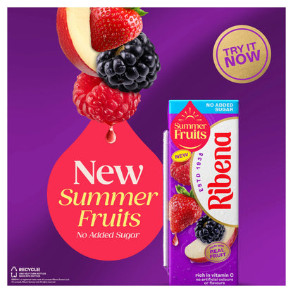 Ribena Summer Fruits No Added Sugar Juice Drink 250ml — image 3