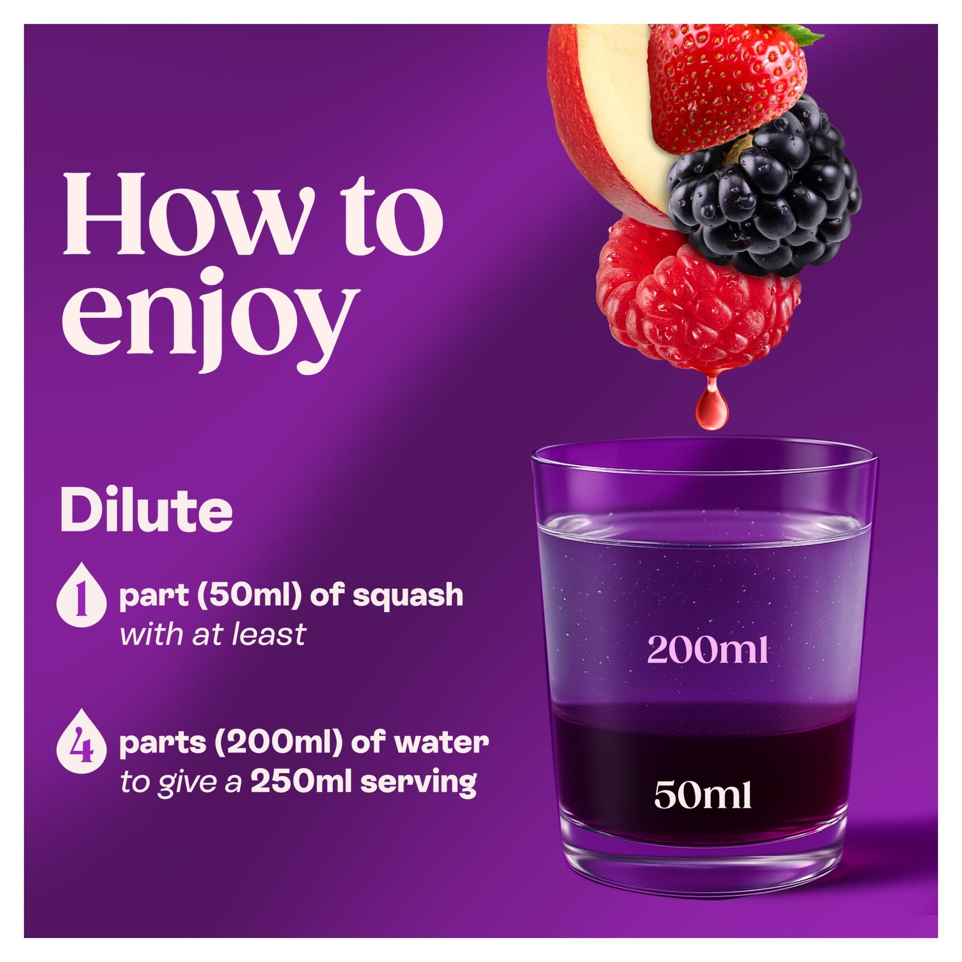 Ribena Summer Fruits No Added Sugar Squash Drink 850ml — image 3