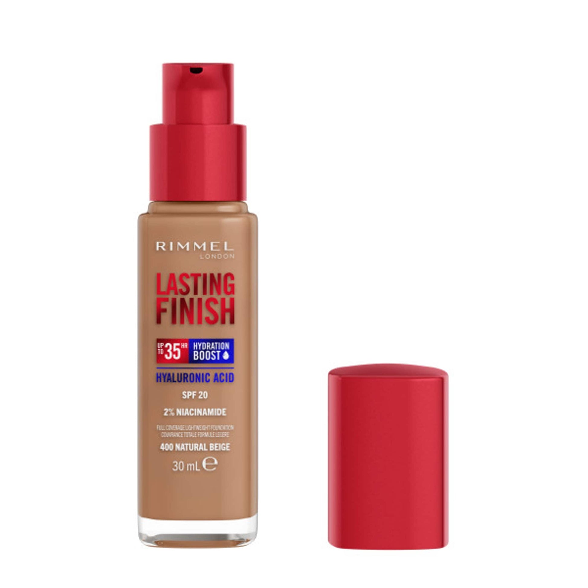 Rimmel Lasting Finish Foundation 400 Natural Beige 30Ml — image 2