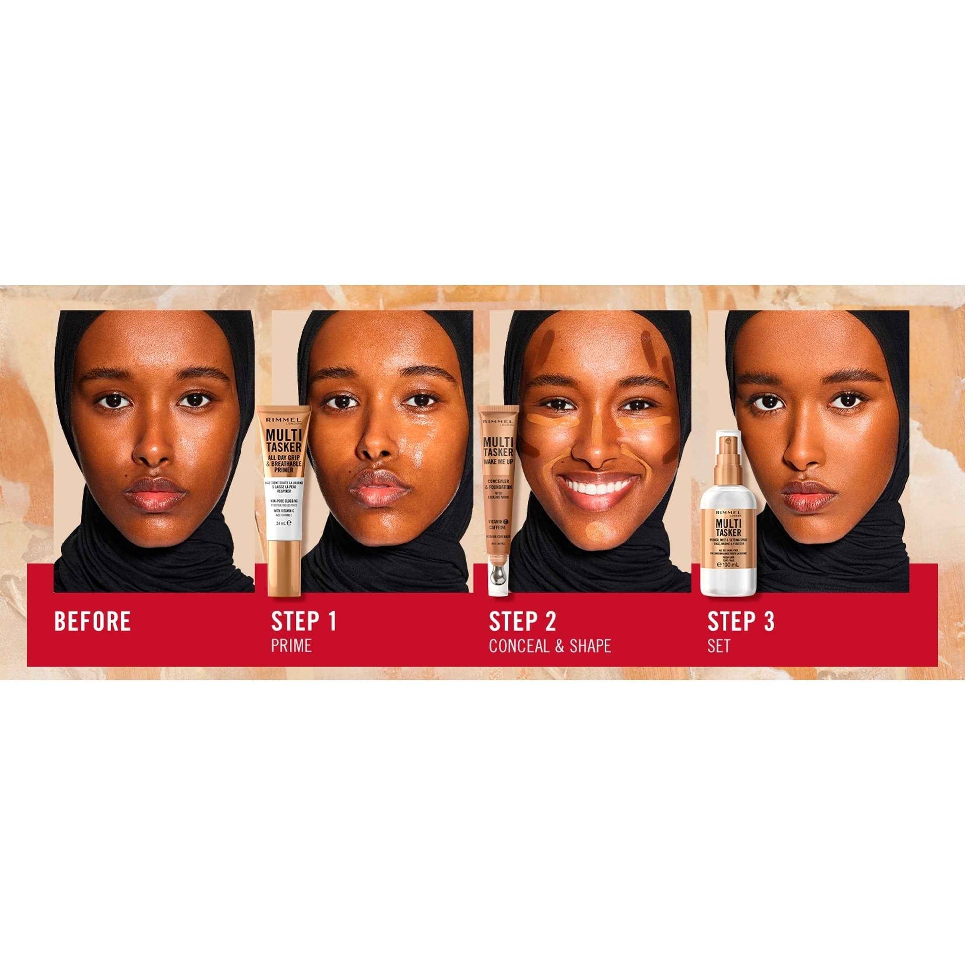 RIMMEL Multi Tasker All Day Grip & Breathable Primer 24ml