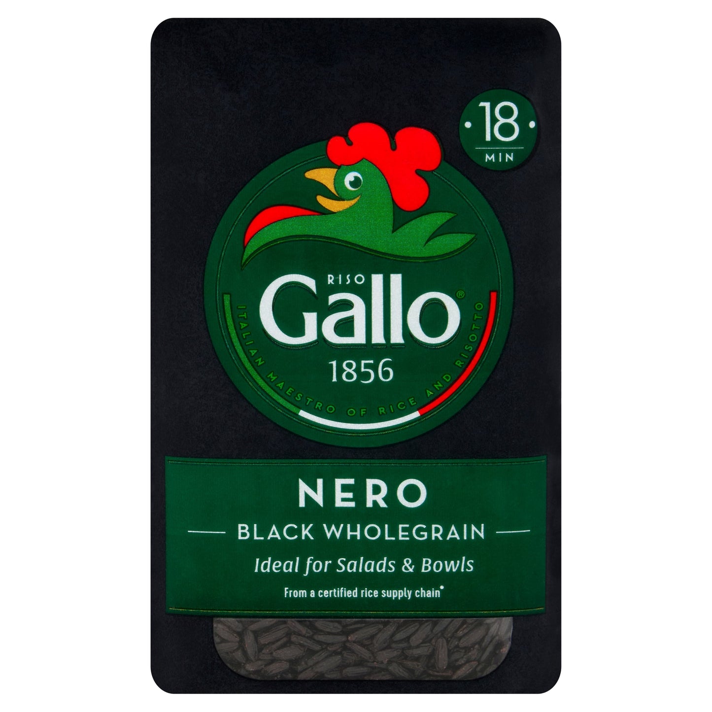 RISO GALLO Nero Black Wholegrain Rice 500G — image 1