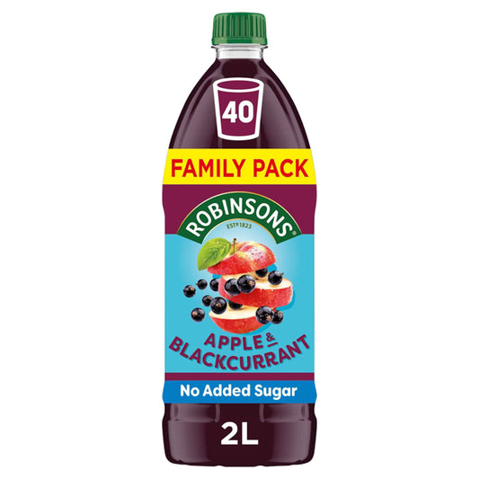 Robinsons Apple & Blackcurrant No Added Sugar Squash 2L — image 1