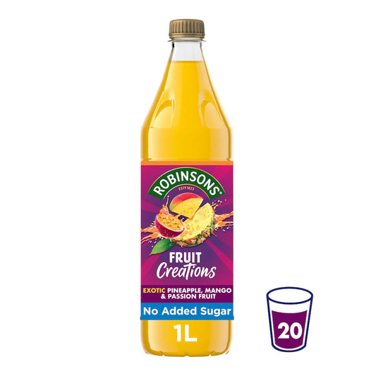 Robinsons Creations Pineapple, Mango & Passion Fruit Squash 1L — image 1