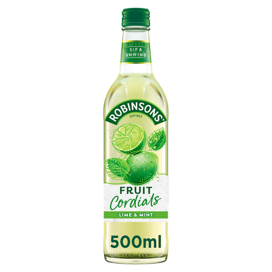 Robinsons Crushed Lime & Mint Fruit Cordial 500ml — image 1