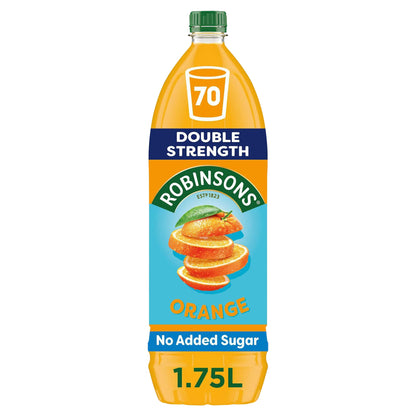 Robinsons Double Strength Orange No Added Sugar Squash 1.75L — image 1