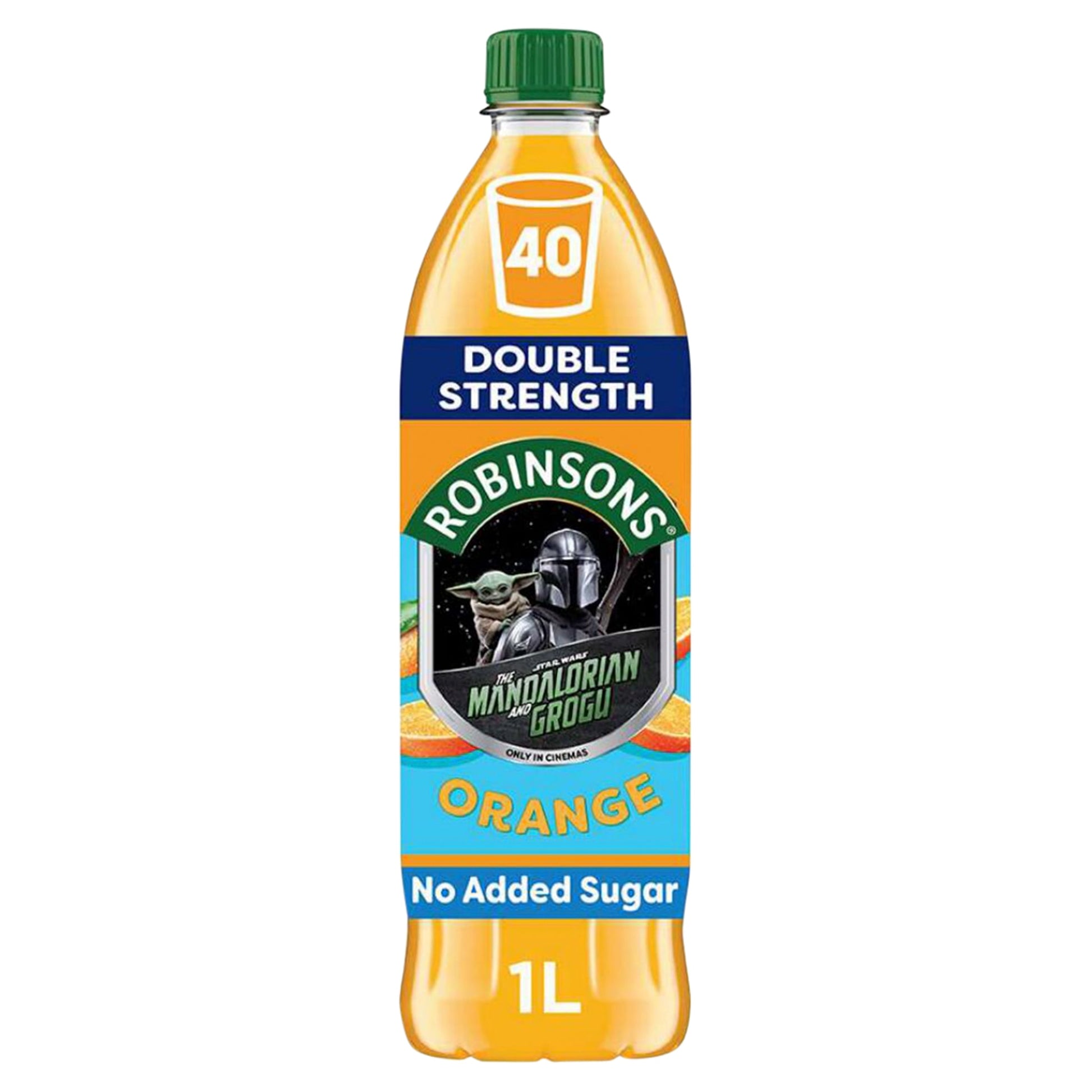 Robinsons Double Strength Orange No Added Sugar Squash 1L — image 1