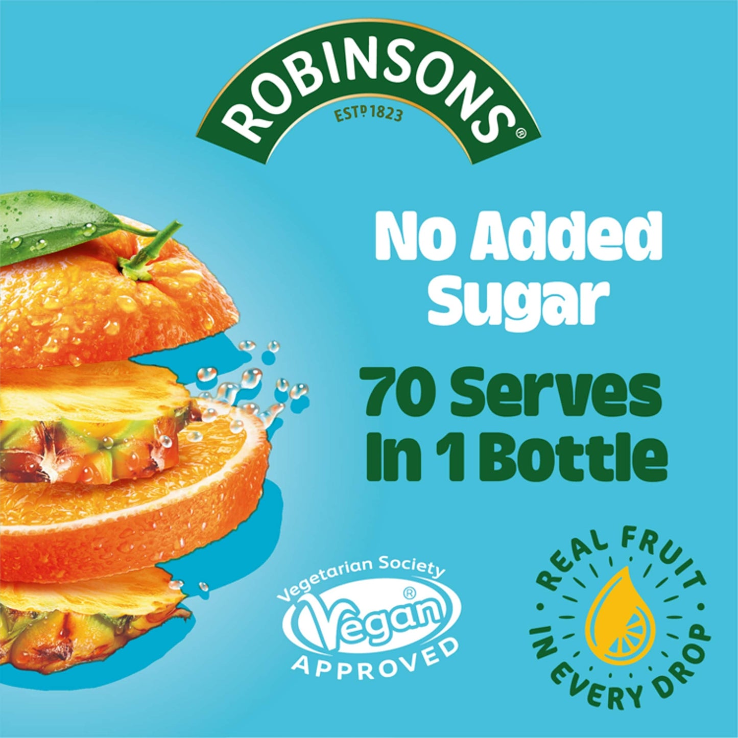 Robinsons Double Strength Orange & Pineapple Squash 1.75L — image 2