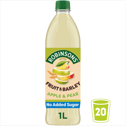 Robinsons Fruit & Barley with Vitamins Apple & Pear Squash 1L — image 3
