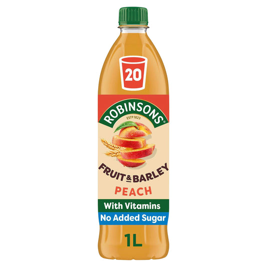 Robinsons Fruit & Barley with Vitamins Peach Squash 1L — image 1