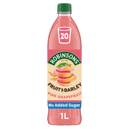 Robinsons Fruit & Barley with Vitamins Pink Grapefruit Squash 1L — image 1