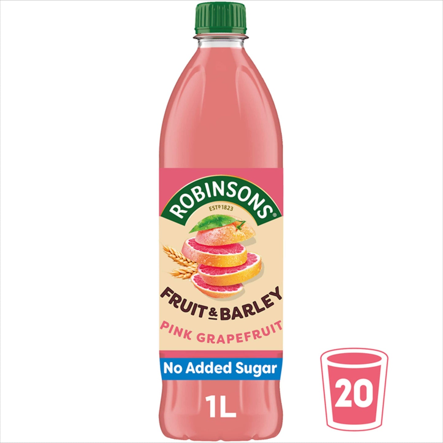 Robinsons Fruit & Barley with Vitamins Pink Grapefruit Squash 1L — image 3
