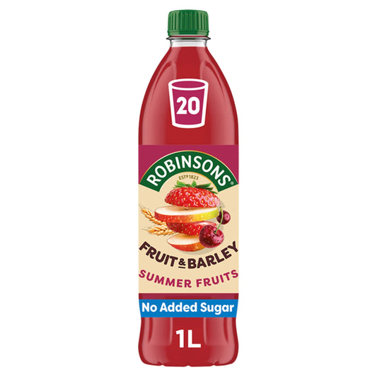 Robinsons Fruit & Barley with Vitamins Summer Fruits Squash 1L — image 1
