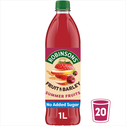 Robinsons Fruit & Barley with Vitamins Summer Fruits Squash 1L — image 3