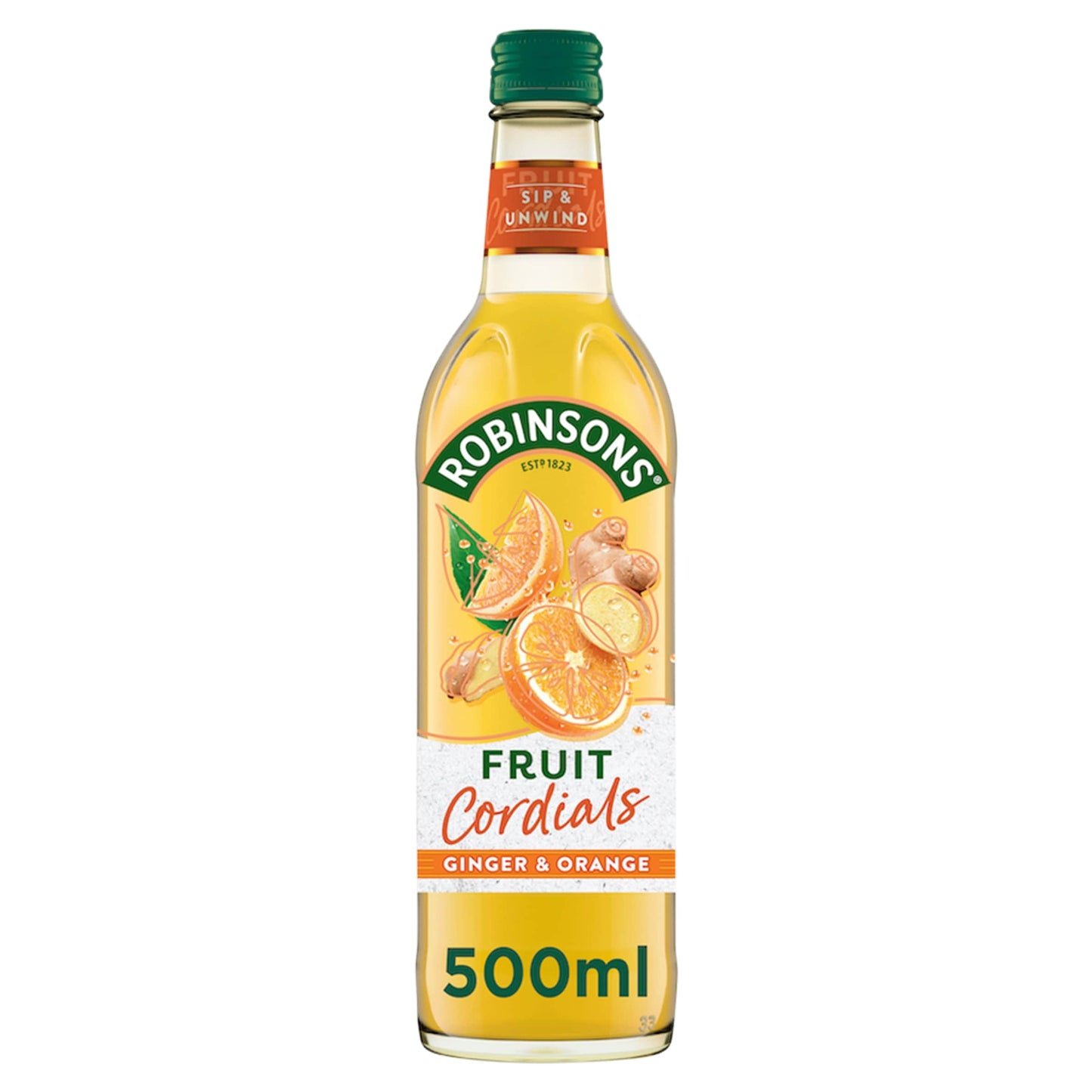 Robinsons Fruit Cordials - Ginger & Orange 500ml — image 1