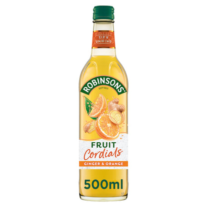 Robinsons Fruit Cordials - Ginger & Orange 500ml — image 1