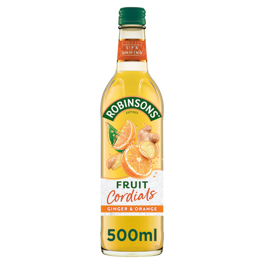 Robinsons Fruit Cordials - Ginger & Orange 500ml — image 1