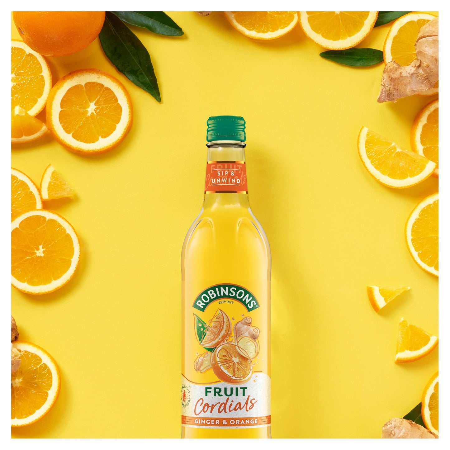 Robinsons Fruit Cordials - Ginger & Orange 500ml — image 2