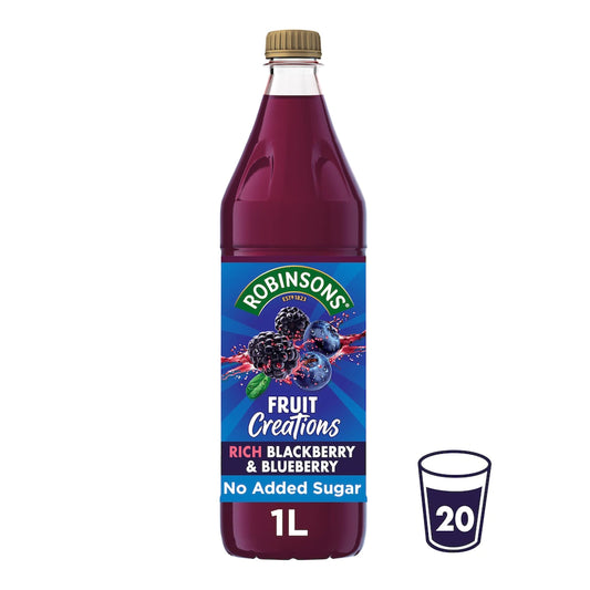 Robinsons Fruit Creations Blackberry & Blueberry Squash 1L — image 1