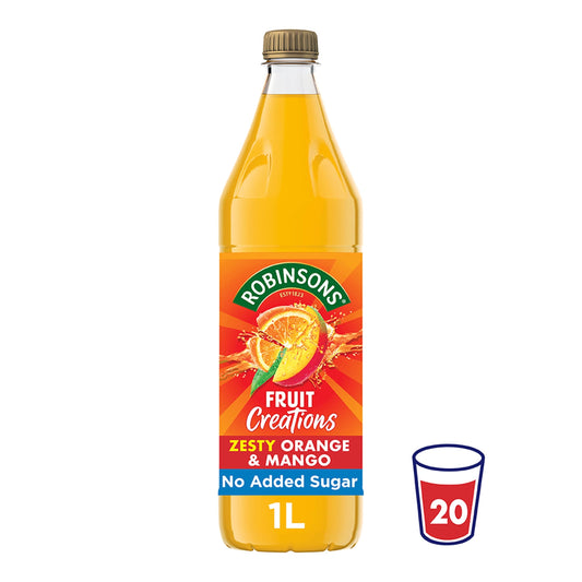 Robinsons Fruit Creations Orange & Mango Squash 1L — image 1