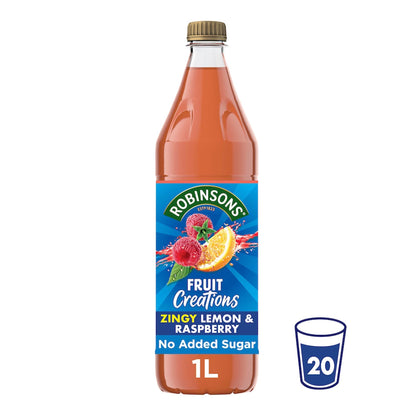 Robinsons Fruit Creations Squash - Lemon & Raspberry 1L — image 1