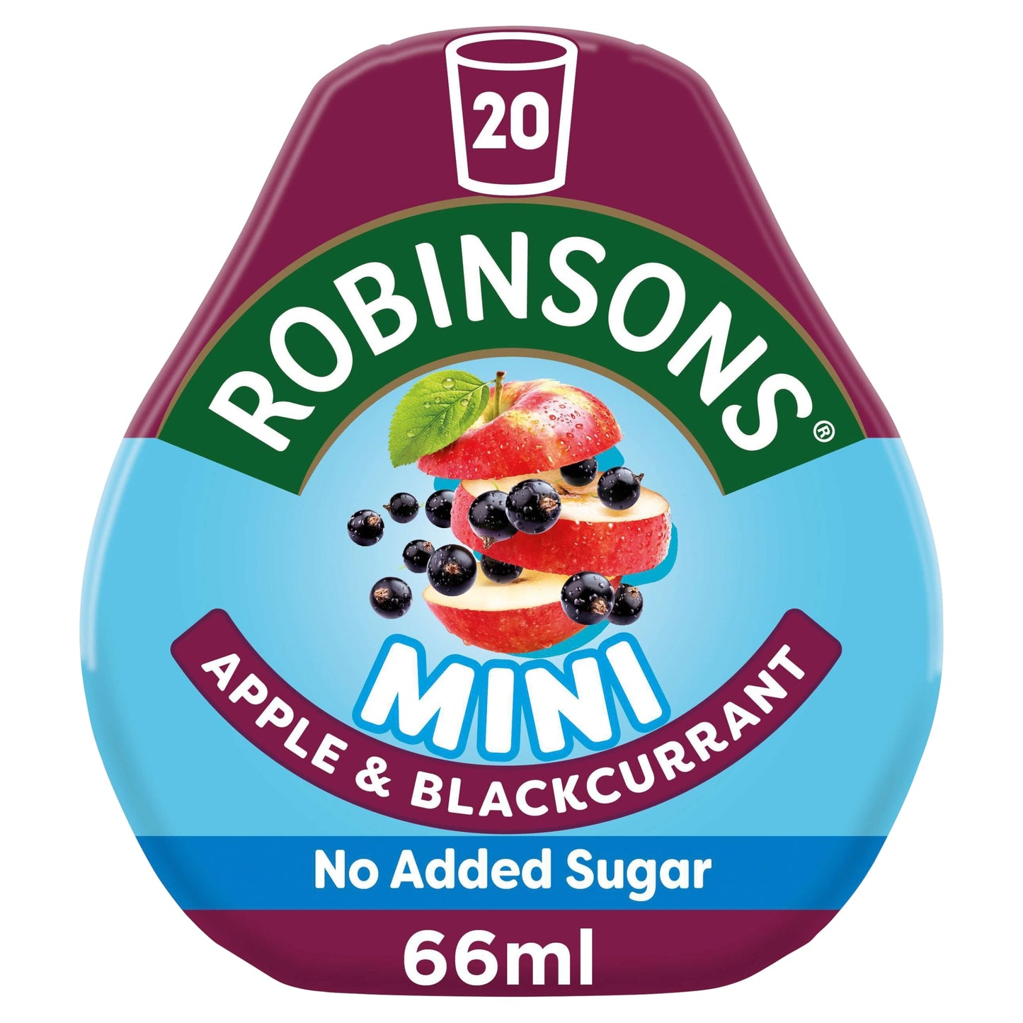 Robinsons Mini Apple & Blackcurrant On-The-Go Squash 66ml — image 1