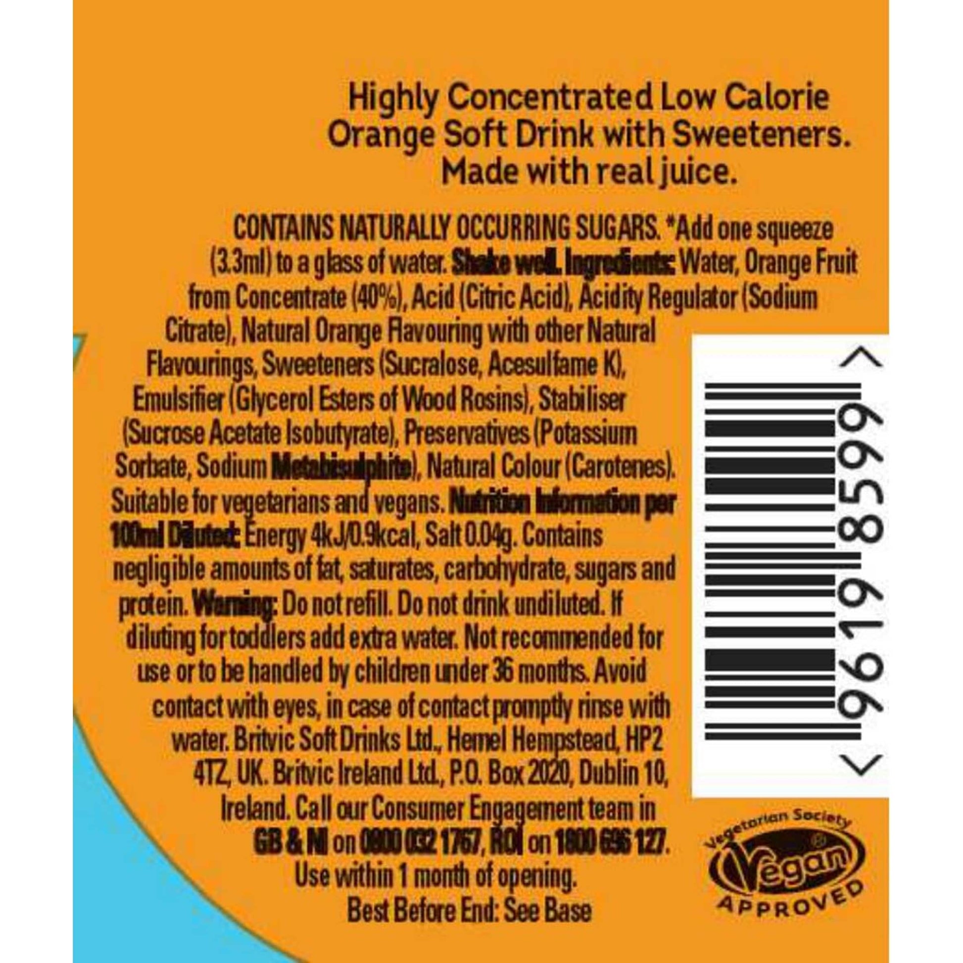Robinsons Mini Orange On-The-Go Squash 66ml — image 5